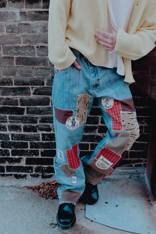 denim patchwork